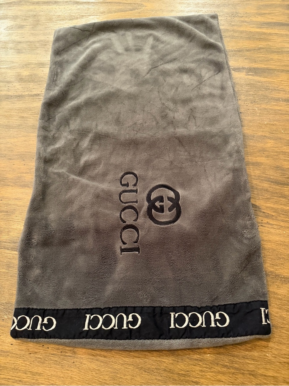 Gucci Grey Velvet pillow cover